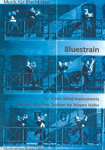 Bluestrain for 3 wind instruments, percussion