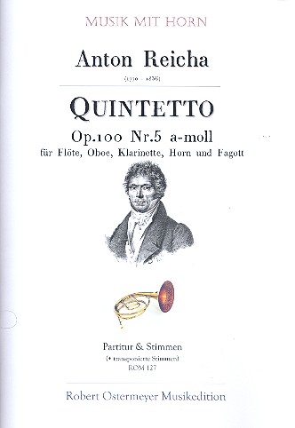 Quintett a-Moll op.100,5 für Flöte, Oboe,