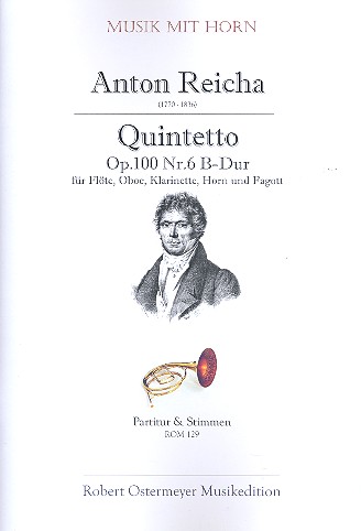 Quintett B-Dur op.100,6 für Flöte, Oboe,