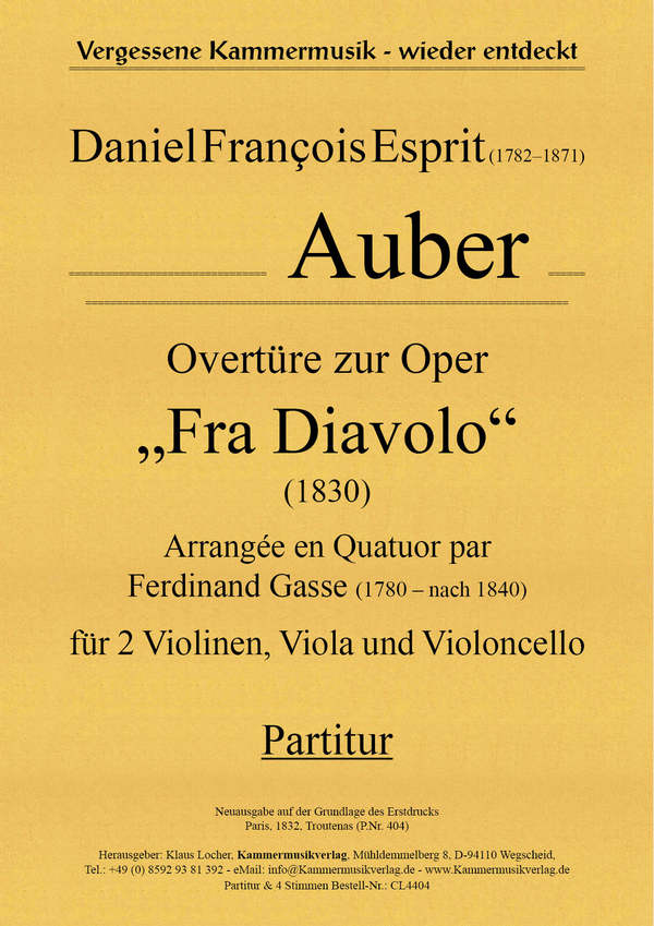 Overtüre zur Oper ?Fra Diavolo?