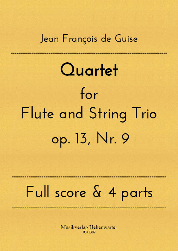 Quartet for Flute and String Trio op. 13, Nr. 9