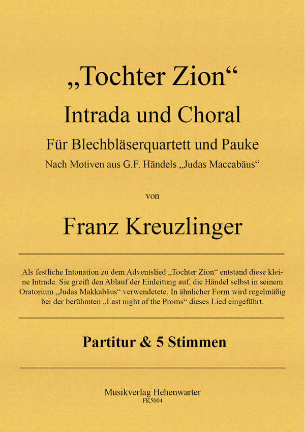 ?Tochter Zion? Intrada und Choral