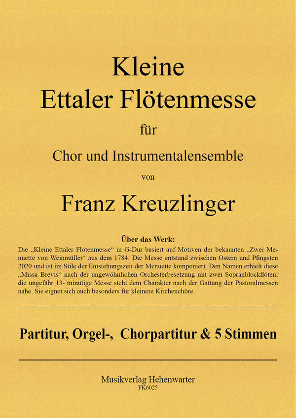 Kleine Ettaler Flötenmesse