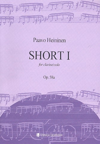 Short no.1 op.58a for clarinet