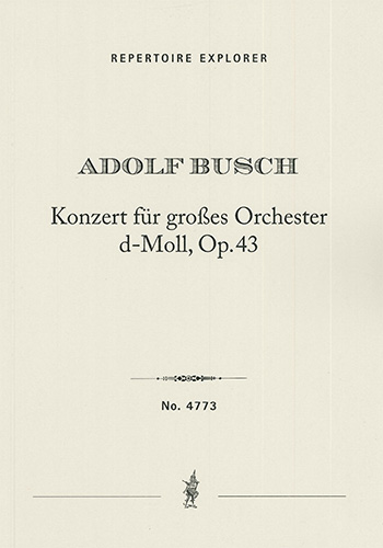 Concerto for large orchestra in D minor op. 43