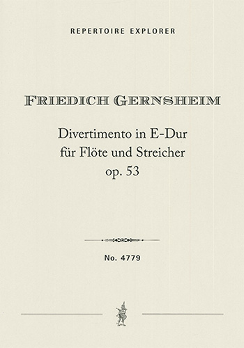 Divertimento in E Major for Flute and Strings Op. 53