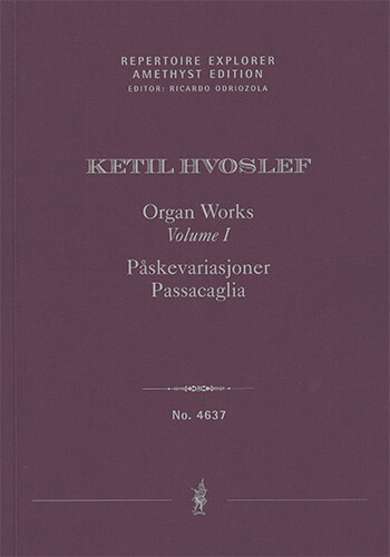 Organ Works Vol. I: Påskevariasjoner, Passacaglia (first print)