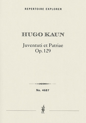 Juventuti et Patriæ, overture for grand orchestra, Op. 129