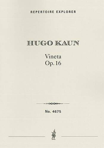 Vineta, symphonic poem for grand orchestra Op. 16