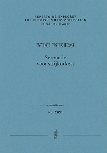 Serenade for strings (first print, score and parts)