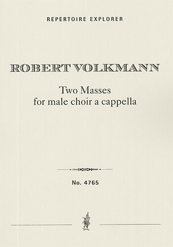 Two Masses for Male Choir a cappella, Op. 28 and Op. 29