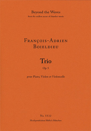 Trio for Piano, Violon and Violoncello Op. 5 (Piano performance score & parts)