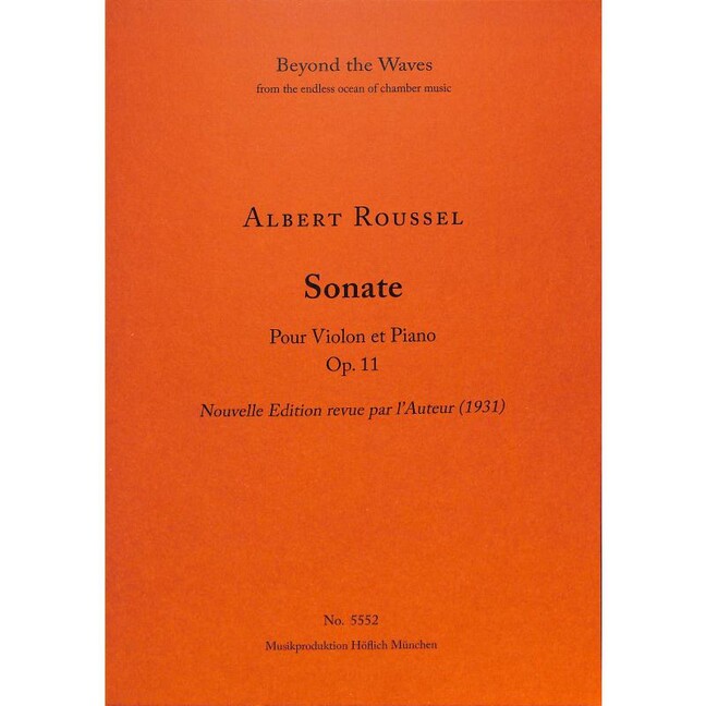 Sonata for Violin and Piano Op. 11 (Piano performance score & part)