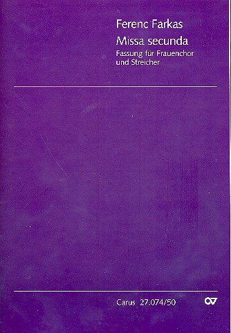 Missa secunda für Frauenchor und