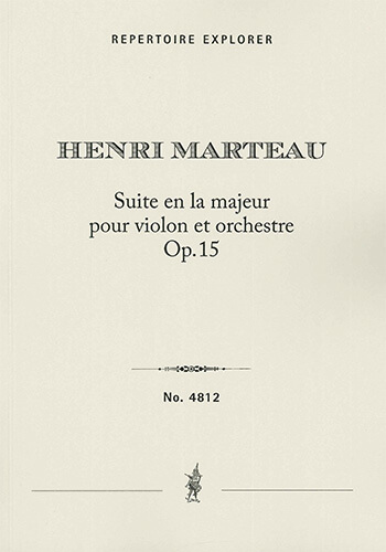 Suite en la majeur pour violon et orchestre Op. 15