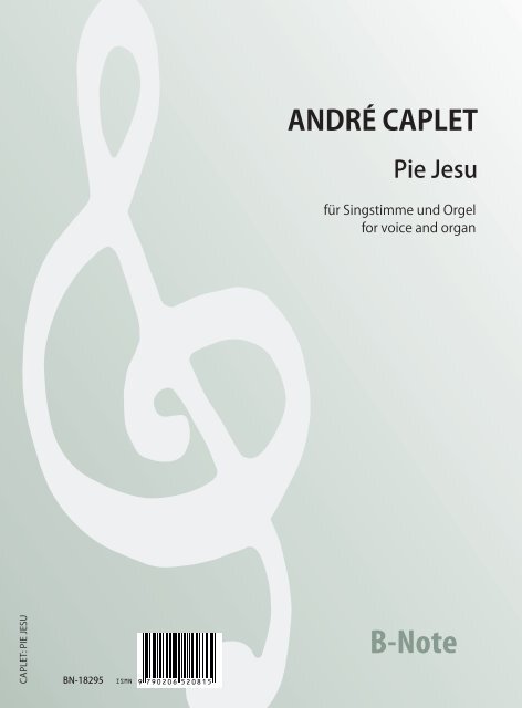 Pie Jesu für Singstimme und Orgel