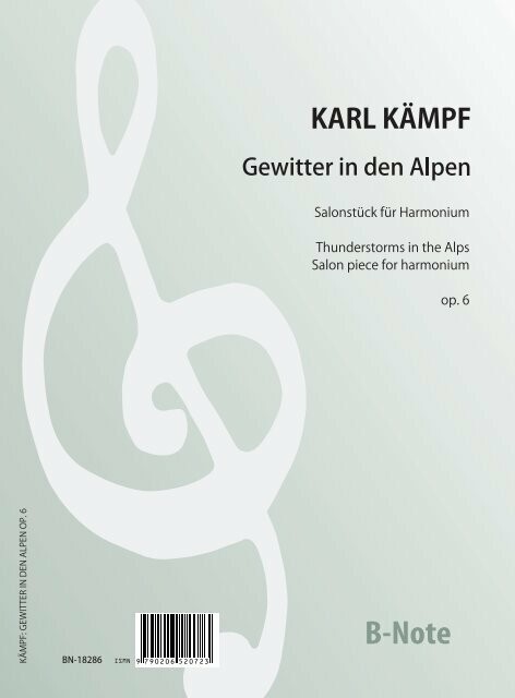 Gewitter in den Alpen - Salonstück für Harmonium op.6