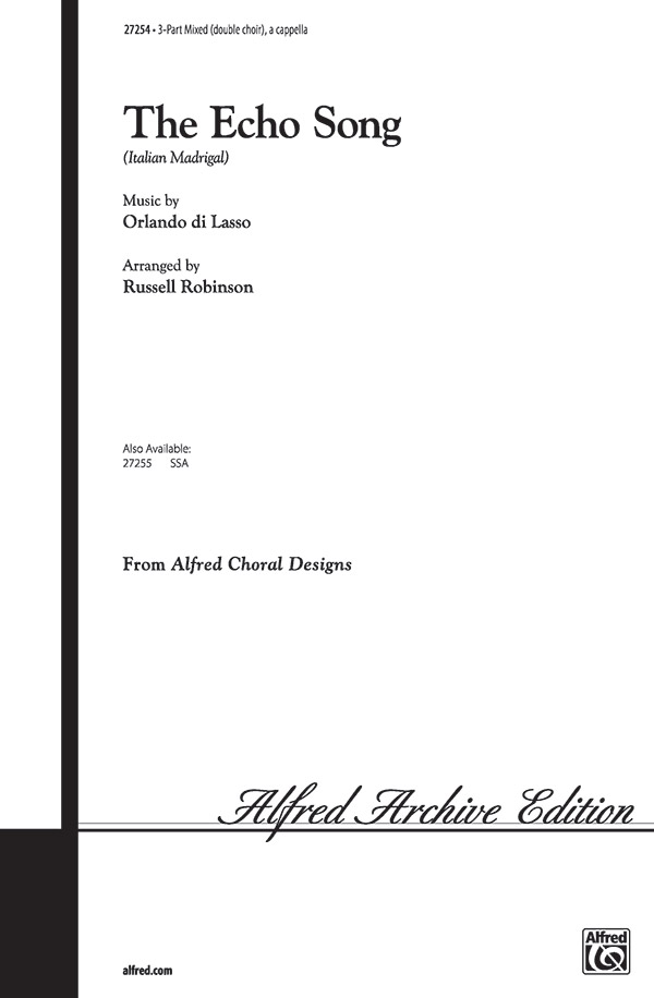 The Echo Song (Italian Madrigal) 3Pt