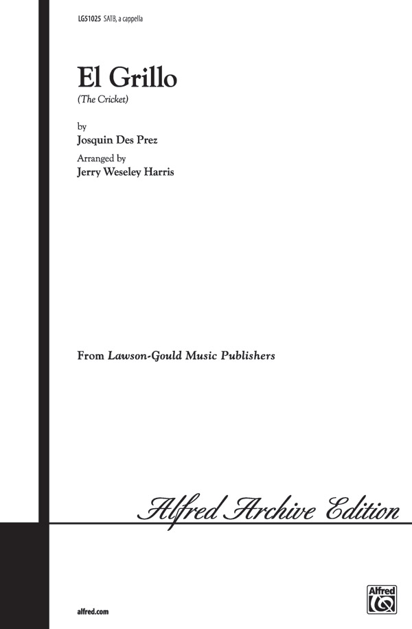 El Grillo (The Cricket)(SATB)