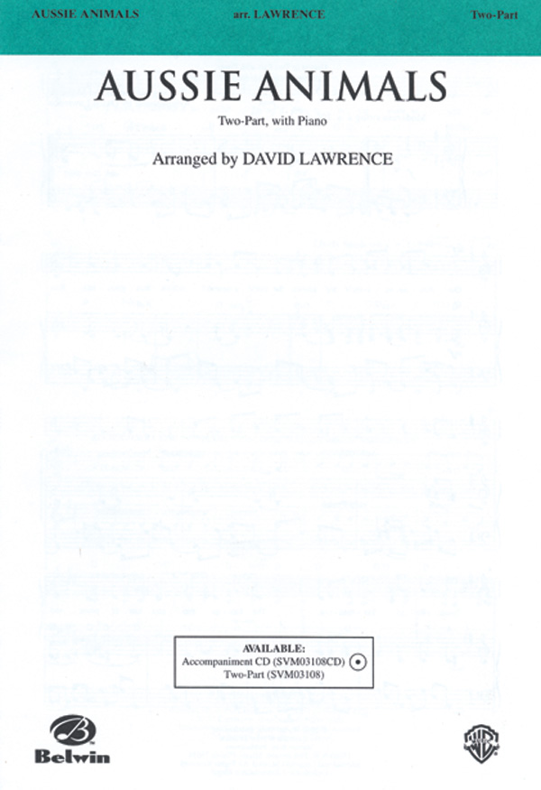 Aussie Animals. 2-pt accompanied