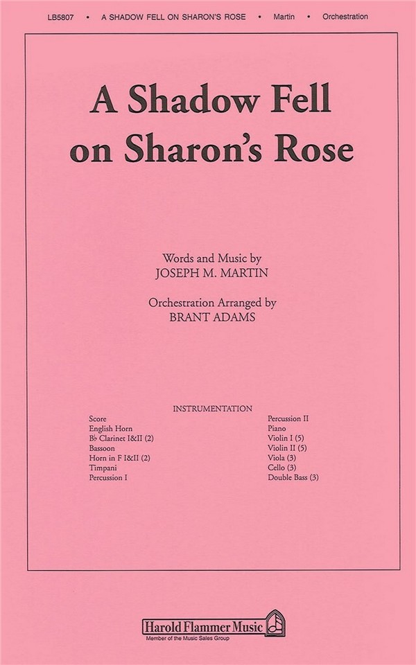 A Shadow Fell on Sharon's Rose
