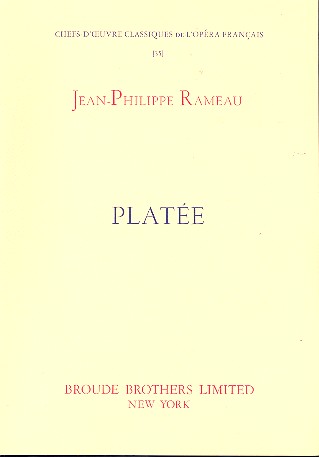 Platee für Soli, gem Chor und Piano