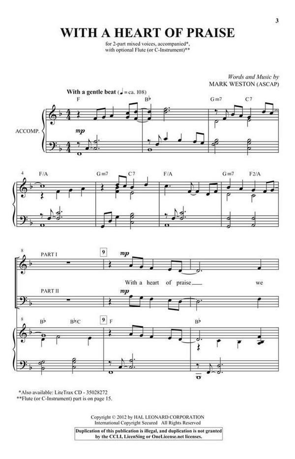 With a Heart of Praise