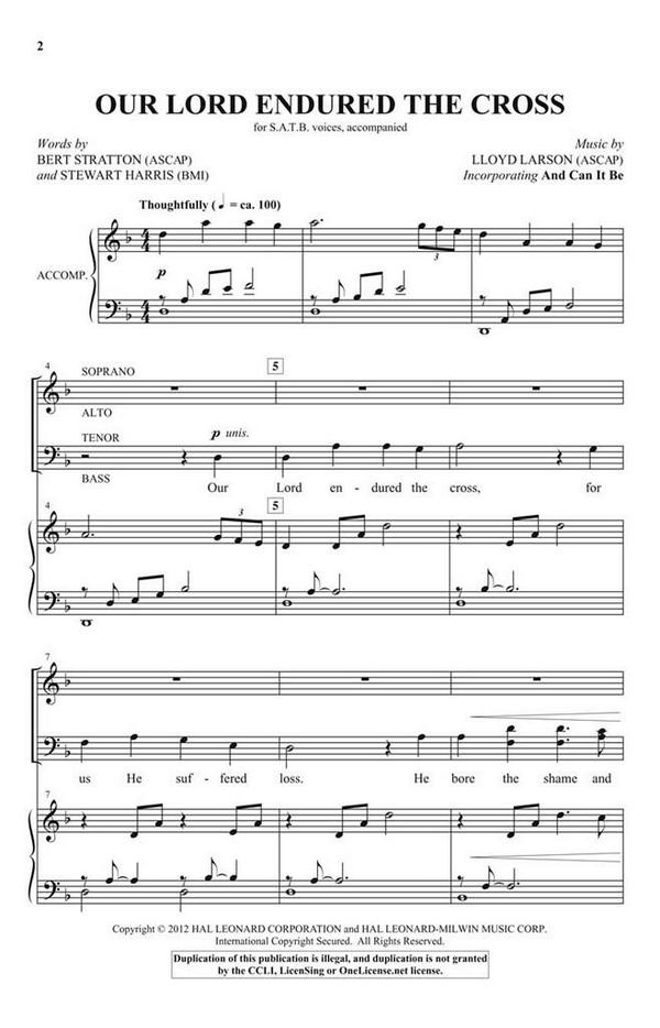 Our Lord Endured the Cross