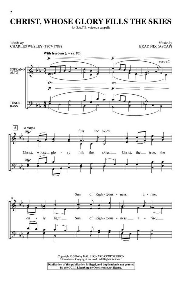 Christ, Whose Glory Fills the Skies