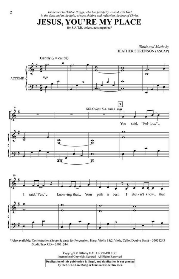 Jesus, You're My Place