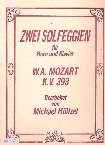 2 Solfeggien KV393 für Horn und Klavier