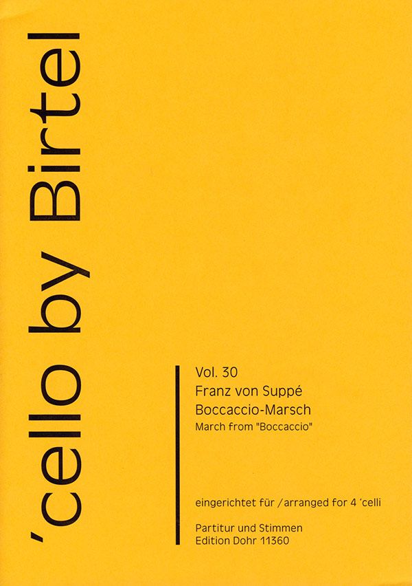 Boccaccio Marsch für 4 Violoncello