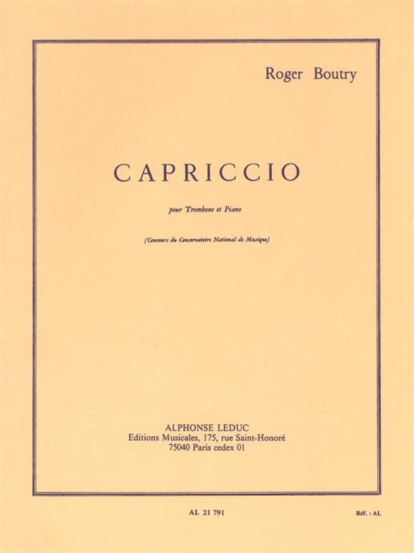 Capriccio pour trombone et piano