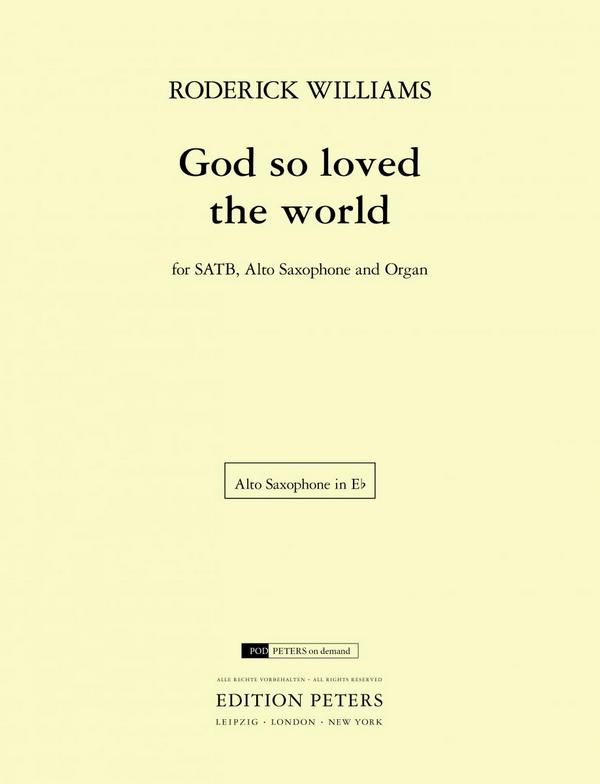 God so loved the world