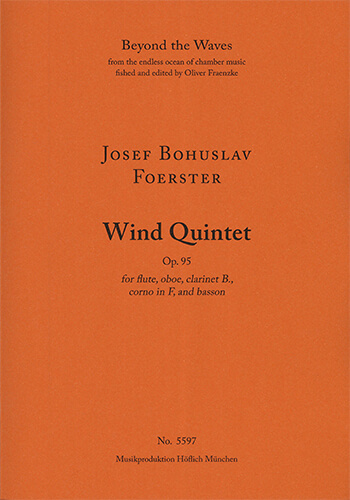 Wind Quartet Op. 95 for flute, oboe, clarinet, corno, bassoon (Compl. Score with piano reduction & p