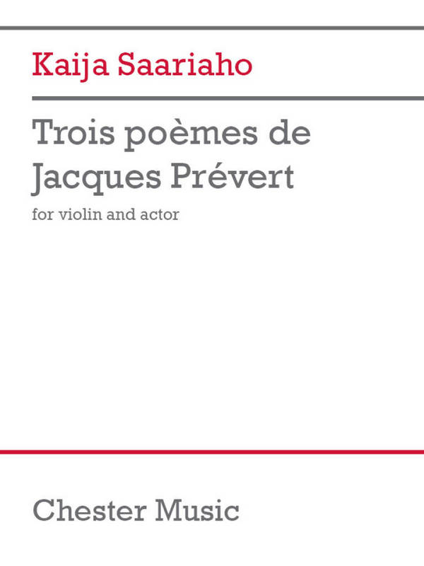 Trois poèmes de Jacques Prévert