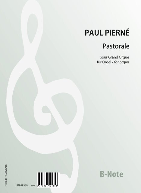 Pastorale für Orgel