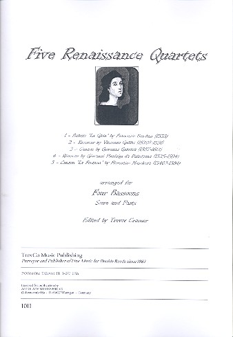 5 Renaissance Quartets for 4 bassoons