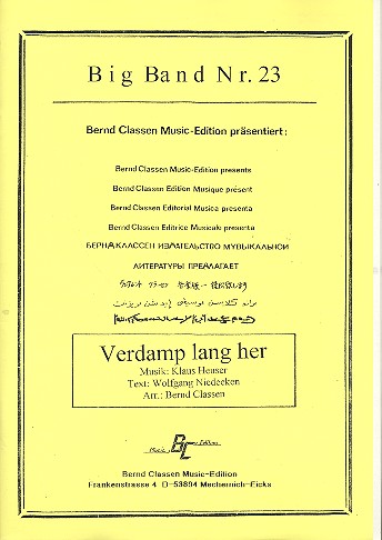 Verdamp lang her for big band
