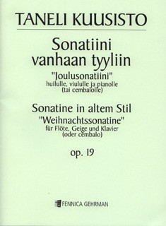 Sonatine im alten Stil op.19 für Flöte,