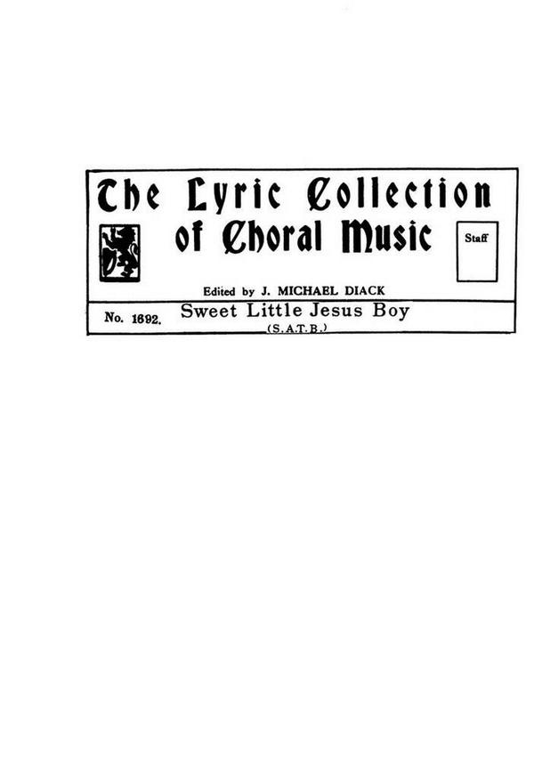 Sweet Little Jesus Boy