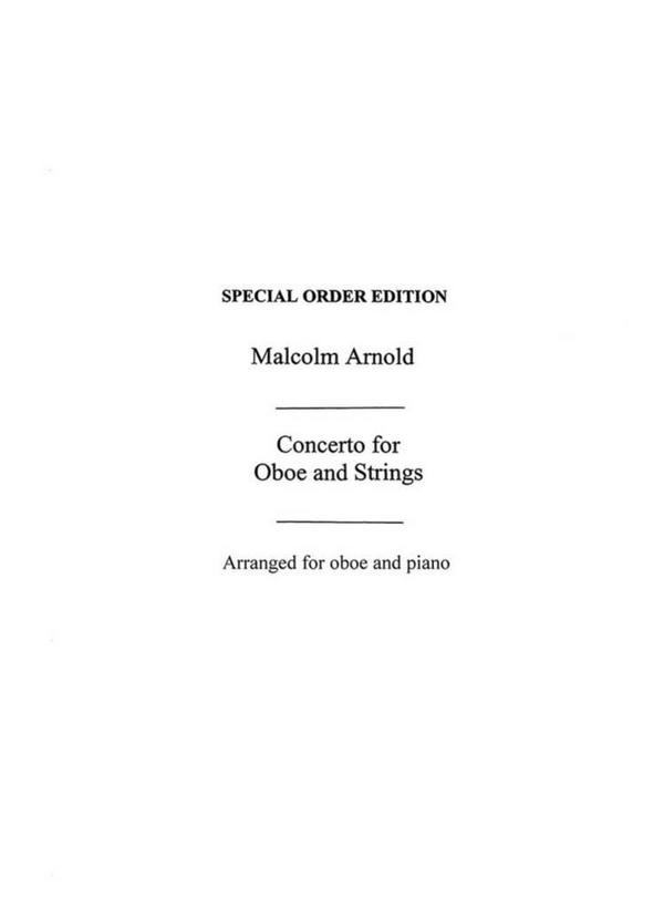 Concerto For Oboe and Strings Op.39