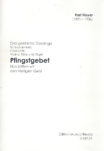 Pfingstgebet für gem Chor, Violine,