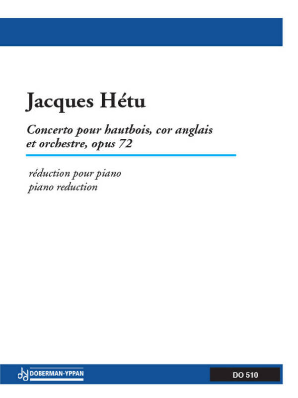 Concerto pour hautbois, cor anglais et orch op 72