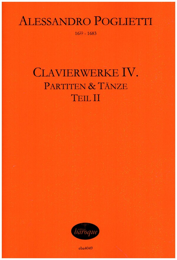 Clavierwerke Band 4 - Partiten und Tänze Teil 2