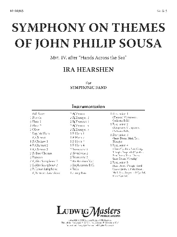 Symphony/Themes John Philip Sousa 4 SC