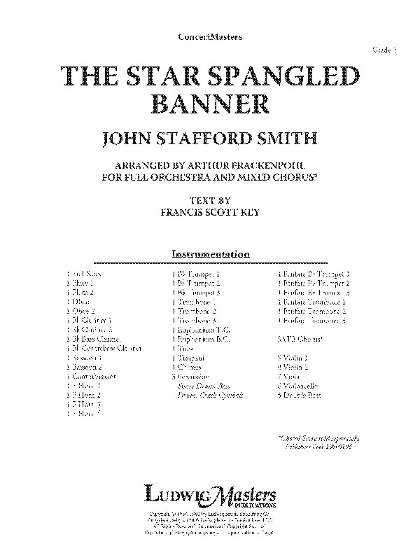 Star Spangled Banner, The (f/o sc)