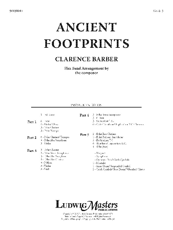 Ancient Footprints (flex band score)