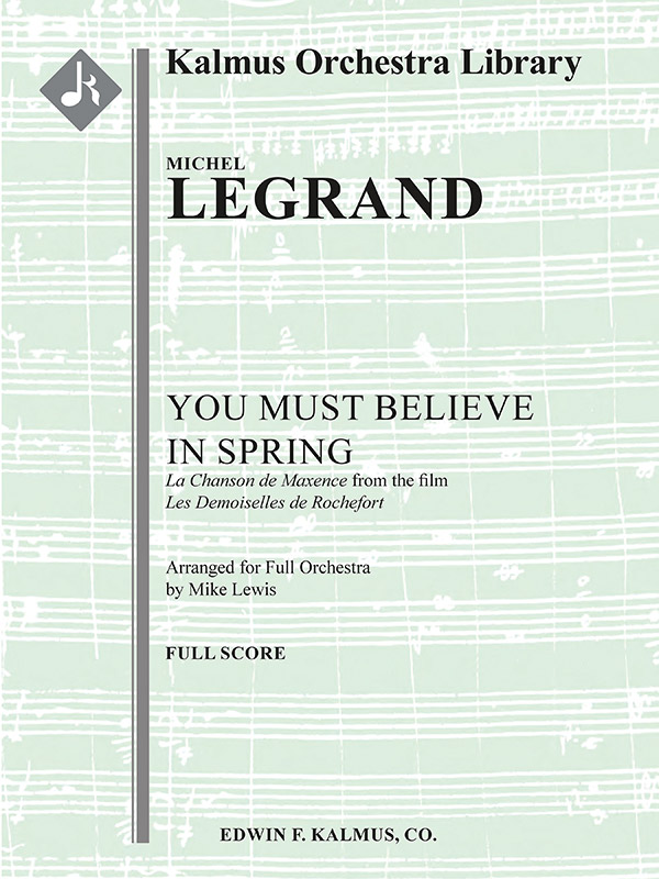 You Must Believe in Spring (f/o score)
