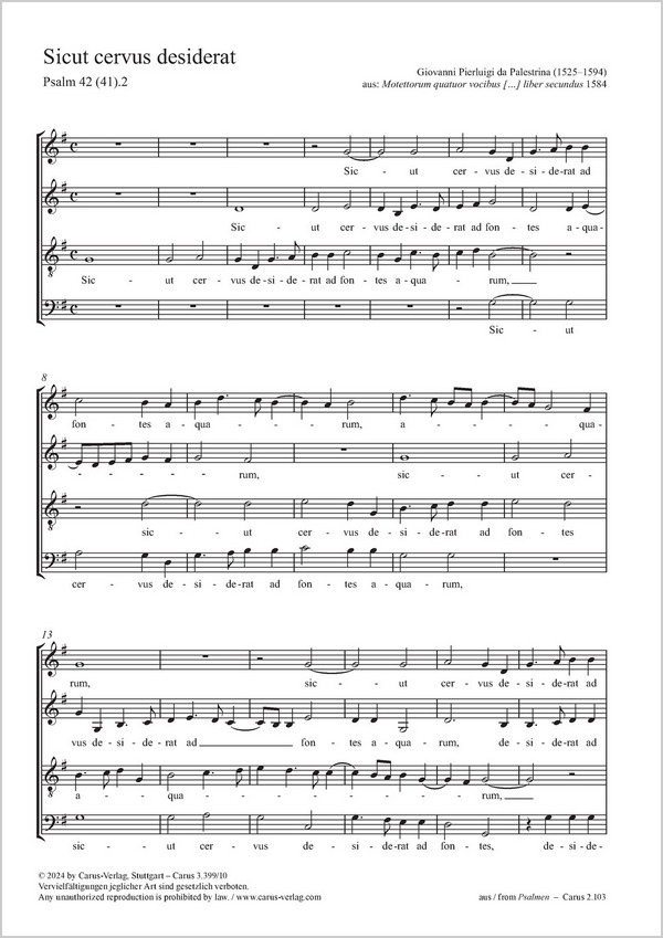 Sicut cervus desiderat